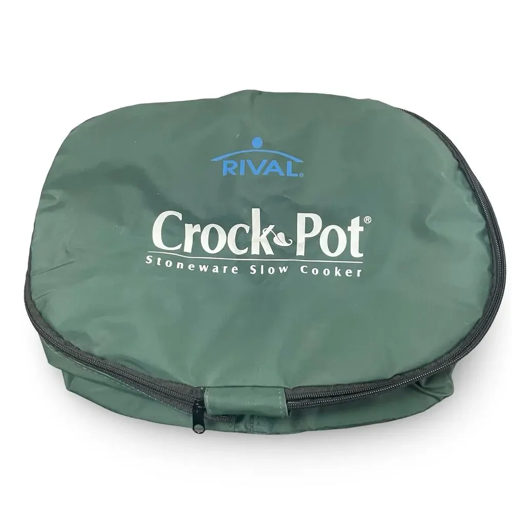 Rival Crock Pot Slow Cooker Insulated Carrier Bag Travel Case Oval Collapsible